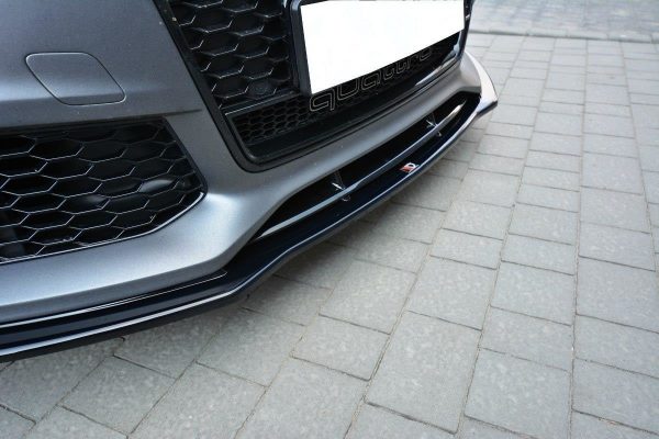 lmr Front Splitter V.1 Audi Rs7 Facelift / ABS Svart Struktur