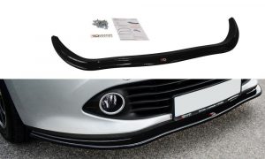 Front Splitter V.1 Renault Clio Mk4 / ABS Svart Struktur