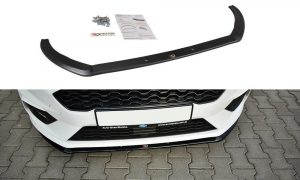 Front Splitter V.3 Ford Fiesta Mk8 ST / ST-Line / ABS Svart Struktur