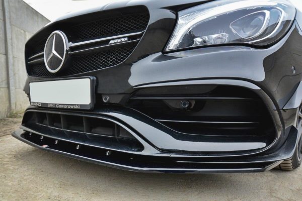 lmr Front Splitter V.1 Mercedes Cla A45 Amg C117 Facelift / Carbon Look