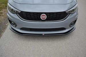 Front Splitter Fiat Tipo S-Design / ABS Svart Struktur