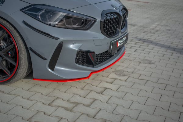 lmr Red Front Splitter / Lip V.4 BMW 1 F40 M-Pack