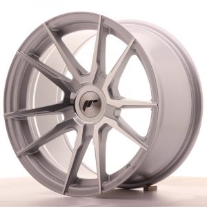 Japan Racing JR21 17×9 ET25-35 Oborrad Silver Machined