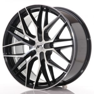 Japan Racing JR28 21×9 ET15-45 5H Oborrad Black Machined Face