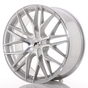 Japan Racing JR28 21×9 ET15-45 5H Oborrad Silver Machined Face