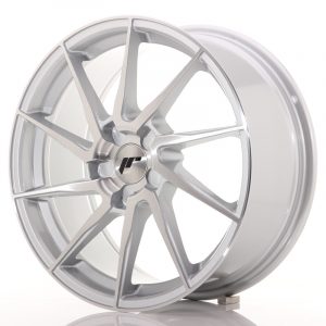 Japan Racing JR36 18×8 ET20-48 5H Oborrad Borstad Silver