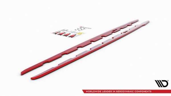lmr Red Side Skirts Diffusers V.2 BMW 1 F40 M-Pack