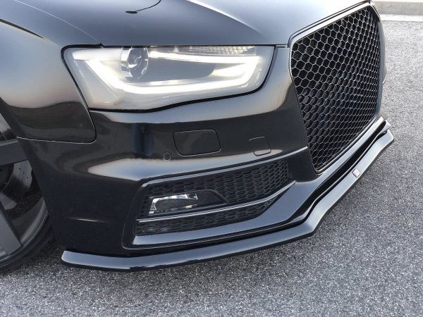 lmr Front Splitter V.1 Audi S4 B8 Facelift / ABS Svart Struktur