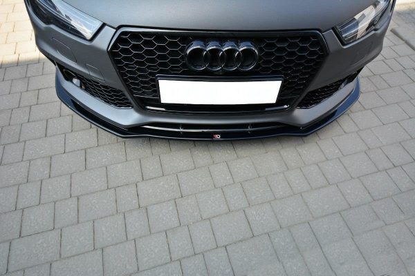 lmr Front Splitter V.1 Audi Rs7 Facelift / Blanksvart