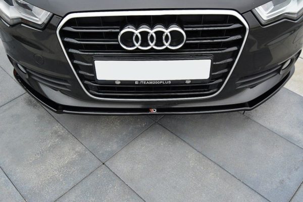 lmr Front Splitter V.1 Audi A6 C7 / ABS Svart Struktur