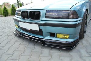 Front Splitter V.2 BMW M3 E36 / ABS Svart Struktur