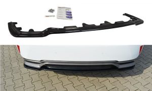 Central Bakre Splitter Lexus Rx Mk4 H (Utan Vertikala Stänger) / ABS Svart Struktur