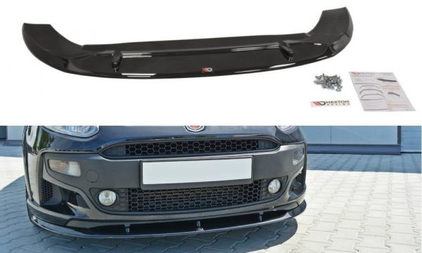 lmr Front Splitter Fiat Punto Evo Abarth / ABS Svart Struktur