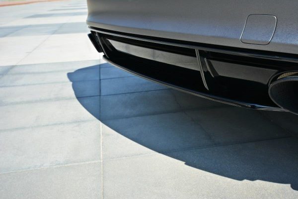 lmr Central Rear Splitter Audi Rs7 Facelift / Gloss Black