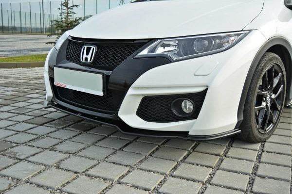 lmr Front Splitter Honda Civic Mk9 Facelift / ABS Svart Struktur