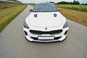 Front Splitter V.2 Kia Stinger Gt / ABS Svart Struktur