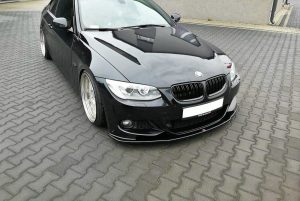 Front Splitter V.1 BMW 3 E92 M-Pack Facelift / ABS Svart Struktur
