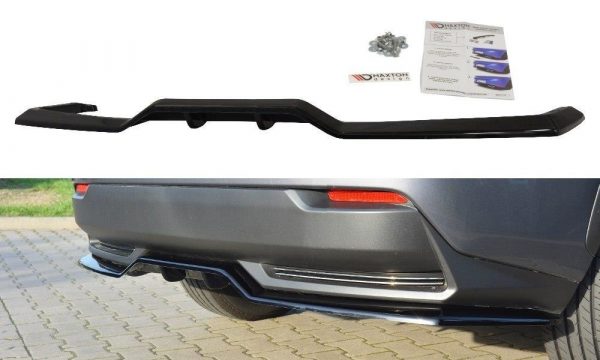 lmr Central Rear Splitter Lexus Nx Mk1 H (With Vertical Bars) / Carbon Look