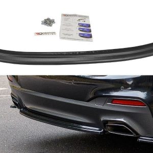 lmr Central Rear Splitter BMW 5 F11 M-Pack - Without Vertical Bars (Fits Two Double Exhaust Ends) / ABS Black / Molet