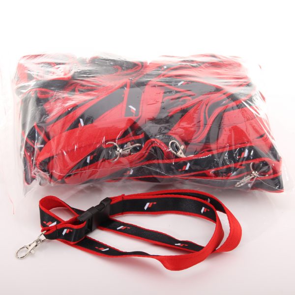 lmr JR Wheels Lanyard / Keychain in Black / Red Color