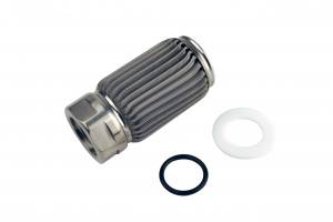Filter Element Only, Crimp Construction, 100-m Stainless Mesh, ORB-10 outlet, For All Fuel Types (Aeromotive Inc)
