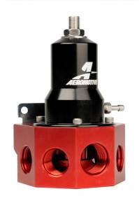 Pro Mod EFI Drev Pump Regulator, 30-120 psi, .500 Ventil, 4x AN-08 & AN-10 inlopps, AN-10 Bypass (Aeromotive Inc)