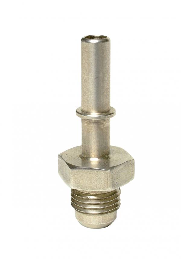 lmr Ford OE pressure line, 5/16" Male Quick Connect to -6 AN male (Male OE filter coupler) (Aeromotive Inc)