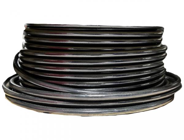 lmr Hose, Fuel, PTFE, Stainless Steel Braided, Black Jacketed, AN-12 x 8' (Aeromotive Inc)