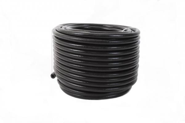 lmr Hose, Fuel, PTFE, Stainless Steel Braided, Black Jacketed, AN-06 x 16' (Aeromotive Inc)