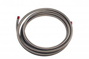 Hose, Fuel, Stainless Steel Braided, AN-08 x 16′ (Aeromotive Inc)