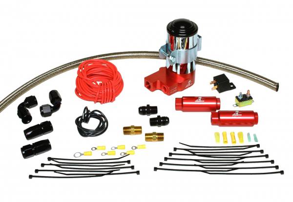 lmr SS Series Fuel Pump Kit (includes P/N 11203 fuel pump, hose, hoseds, fittings, filters and wiring kit). (regulator not included) (Aeromotive Inc)