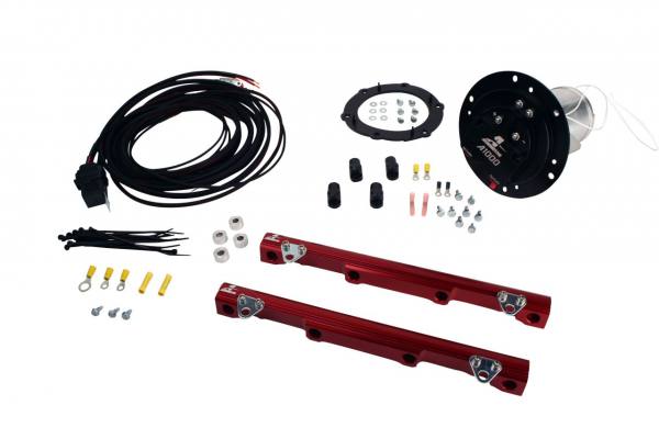lmr System, 03-04 Cobra, 18679 A1000, 14111 4.6L Cobra Rails, 16307 Wire Kit & Misc. Fittings (Aeromotive Inc)