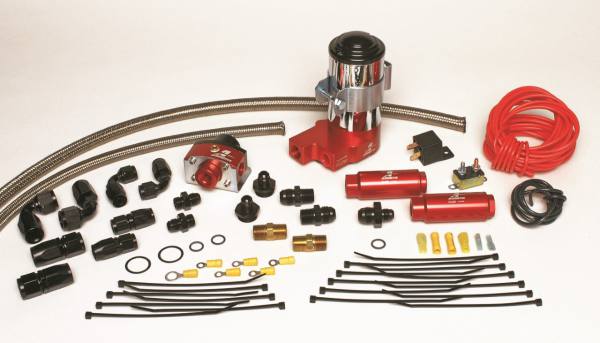 lmr Complete SS Series Fuel System Includes: (P/N 17122 SS Series Fuel pump Kit) plus (P/N 17120 Carb. Regulator Kit) (Aeromotive Inc)