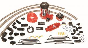 A2000 Complete Drag Race Fuel System for single carb, Includes: (11202 pump, 13201 reg., lines, etc) (Aeromotive Inc)