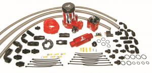 A2000 Komplett Drag Race Bränslesystem för Dubbel Förgasare, Inkluderar: (11202 pump, 13203 reg., ledningar, etc) (Aeromotive Inc)