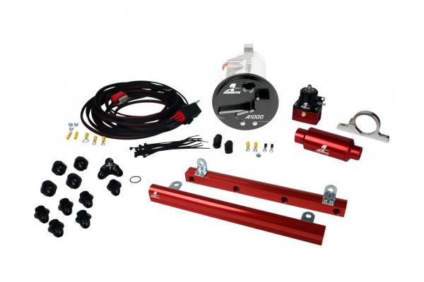 lmr System, 05-09 Mustang GT, 18676 A1000, 14144 5.4L Rails, 16307 Wire Kit & Misc. Fittings (Aeromotive Inc)