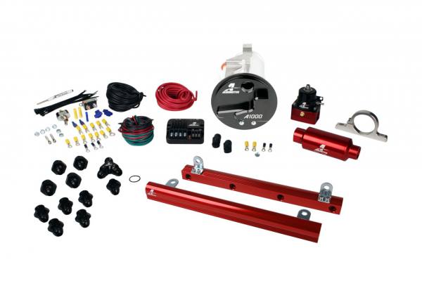 lmr System, 05-09 Mustang GT, 18676 A1000, 14144 5.4L Rails, 16306 PSC & Misc. Fittings (Aeromotive Inc)