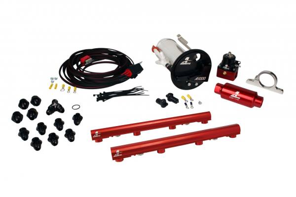 lmr System, 07-12 Shelby GT500, 18682 A1000, 14116 4.6L 3V Rails, 16307 Wire Kit & Misc. Fittings (Aeromotive Inc)