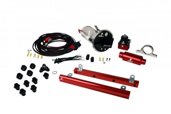lmr System, 05-09 Mustang GT, 18677 Elim, 14144 5.4L Rails, 16307 Wire Kit & Misc. Fittings (Aeromotive Inc)