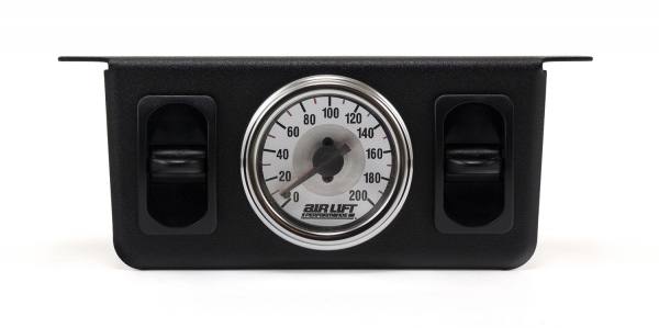 lmr Dual Needle Gauge with two paddle switches- 200 PSI (Air Lift Performance)