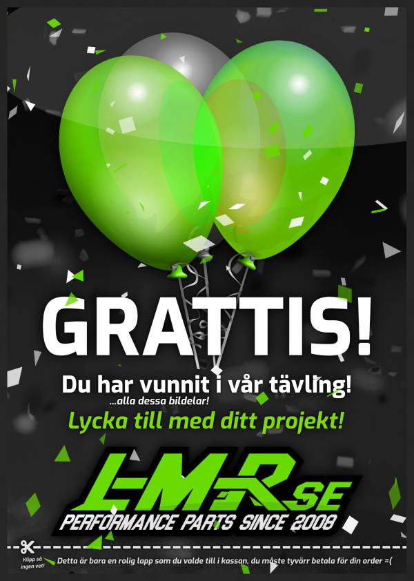 lmr Funny note "You have won! in Swedish" / LMR
