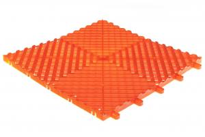 Maxton Golvplattor / Modulärt Plastgolv Orange (9 st, 1 m2)