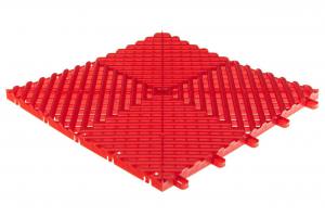 Maxton Golvplattor / Modulärt Plastgolv Röd (9 st, 1 m2)