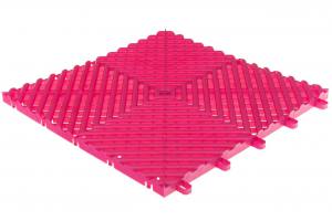 Maxton Golvplattor / Modulärt Plastgolv Rosa (9 st, 1 m2)