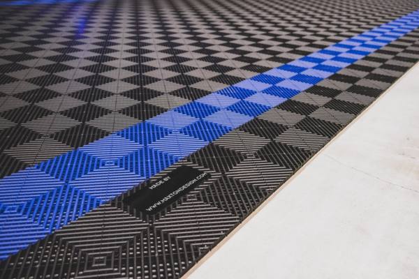 lmr Corner Edge for Maxton Floor Tiles, Male Pegs, Black (1 pc)