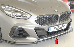 Rieger Front Splitter / Läpp BMW Z4 (G4Z/G29) M-sport – ABS Svart Struktur