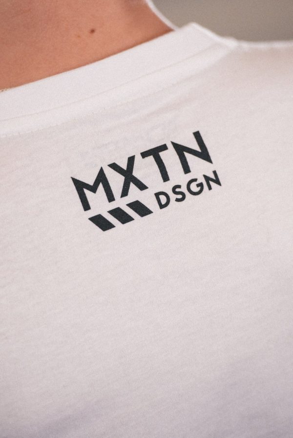 lmr Maxton Vit T-Shirt med Svart Logo - Barn