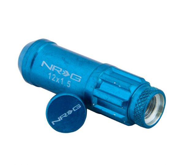 lmr NRG 700 Series M12x1,5 20pcs Long Steel Lug Nuts (Blue)