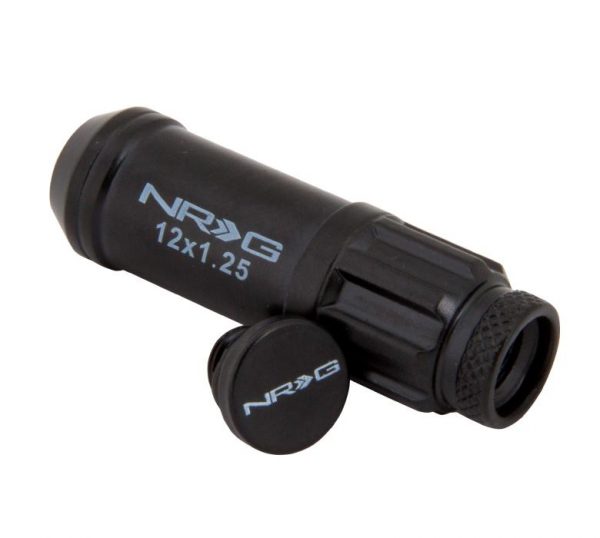 lmr NRG 700 Series M12x1,25 20pcs Long Steel Lug Nuts (Black)