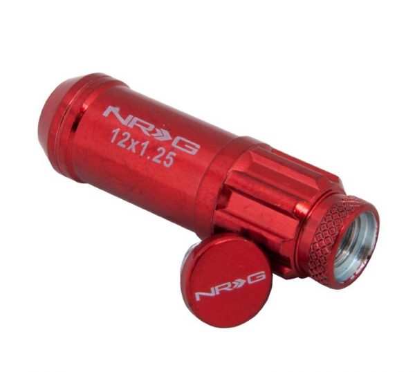 lmr NRG 700 Series M12x1,25 20pcs Long Steel Lug Nuts (Red)